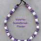 EM Halsband Violette-Dunkelbraun-Flieder