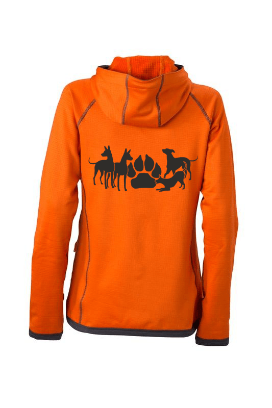 Jacke Orange mit Logo print