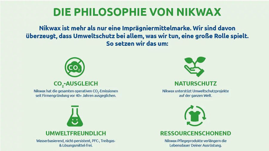 Nikwax umweltfreundlich